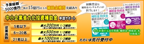 中小企業省力化投資補助金 申請サポート